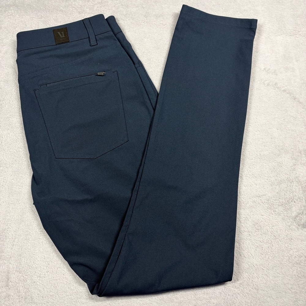 Vuori Meta Pants Mens 30 Navy Blue Technical Performance 5-Pocket Trousers V430 - Picture 1 of 11